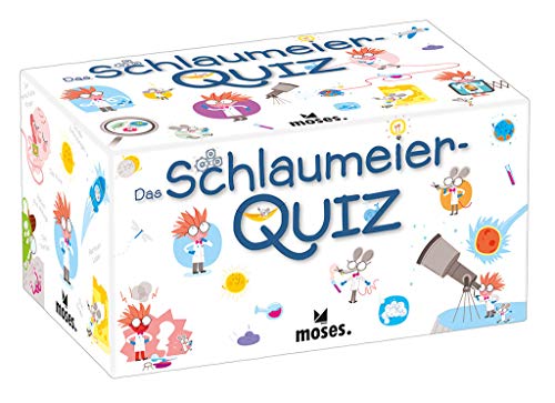 Moses 90208 Schlaumeier Quiz | Kinderquiz | Für Kinder ab 8 Jahren, White von moses