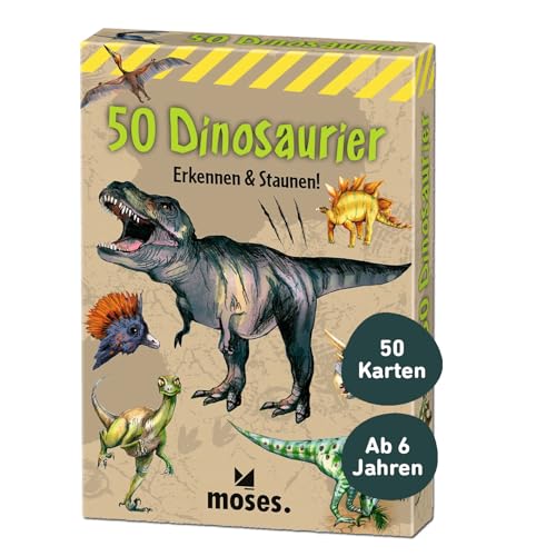 Moses 40212 50 Dinosaurier: Erkennen & Staunen! (Expedition Natur), White von moses