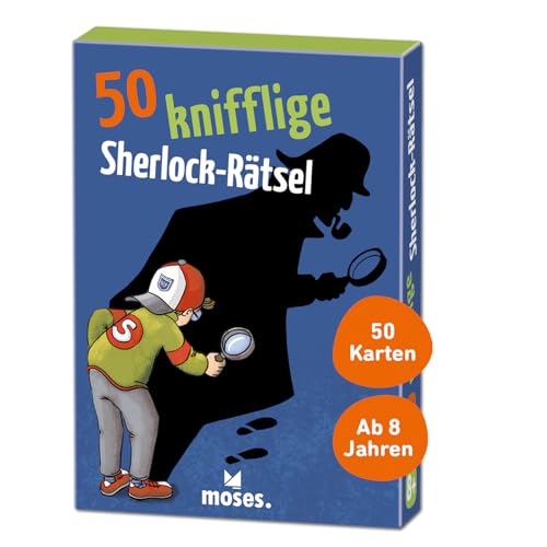 moses. 50 knifflige Sherlock-Rätsel l 50 spannende Kriminalfälle l Rätselspaß für Kinder ab 8 Jahren, White von moses