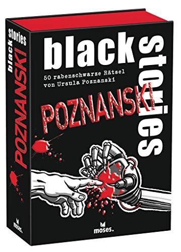 moses Black Stories Poznanski: 50 rabenschwarze Rätsel - Kartenspiel für 12+ Jahre - Krimi & Raten - Party-Spaß für die ganze Familie von moses