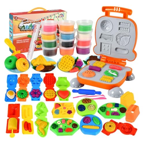 Moslalo Knetmasse-Set,Spielen Sie Clay & Dough Sets | Dough Kitchen Creations Spielset für Mädchen, Geburtstag, Wochenendparty, Geschenk für Kinder von Moslalo