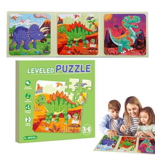 Moslalo Magnetische Puzzles für Kinder, Magnetisches Puzzle - Cartoon-Puzzlebuch,Auto-Aktivitäten-Spielzeug, Puzzle-Spielzeug, Vorschul-Lernspielzeug, tragbares Spiel für Roadtrip von Moslalo