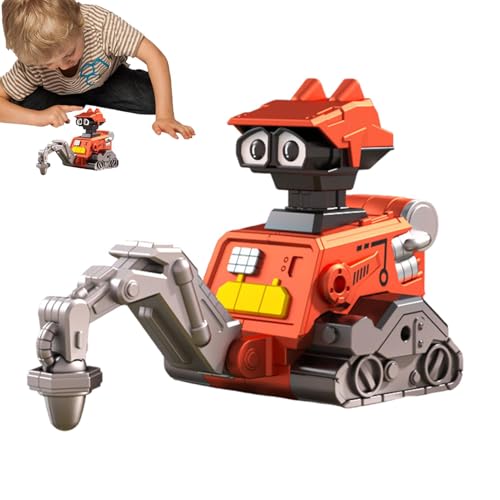 Moslate Bauauto-Spielzeug für Kinder,BAU-LKW-Spielzeug - Press and Go Bagger-Bohrwagen | Friction Truck Toys Press and Go Bagger-LKW, kleine Baufahrzeuge, Spielzeug für Kinder von Moslate