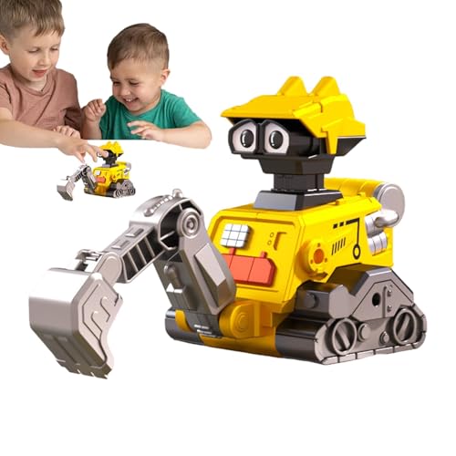 Moslate Bauspielzeugauto,Bauautospielzeug für Kinder,Press and Go Bagger-Bohrwagen - Friction Truck Toys Press and Go Bagger-LKW, kleine Baufahrzeuge, Spielzeug für Kinder von Moslate