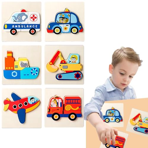 Moslate Holzpuzzle für Kleinkinder,Puzzle für Kleinkinder - Puzzle zum Thema Transport | Holzpuzzles, Kleinkindspielzeug für 1-, 2- und 3-jährige und Mädchen, Vorschulpädagogisches Lernspielzeug von Moslate