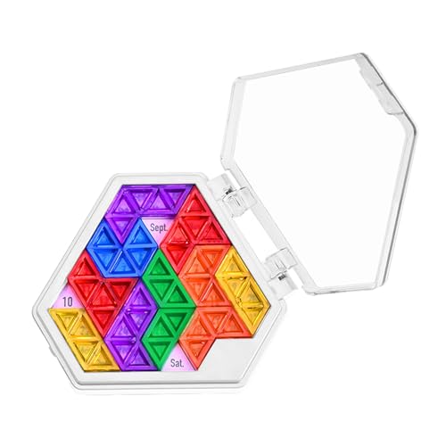 Moslate Tageskalender-Puzzlespielzeug,Hexagon-Herausforderungspuzzle - Challenge Shape Pattern Blocks Puzzle Tageskalender | Eltern-Kind-Interaktionsspielzeug, Denksportaufgaben für Reisen, von Moslate