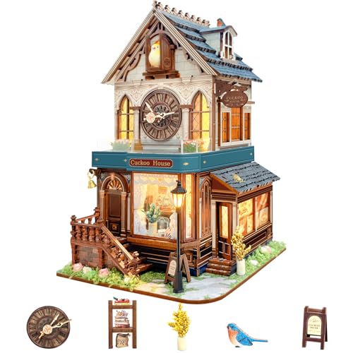 Mostop DIY Miniature Dollhouse Kit-Book Nook Kit, Holzpuppenhaus Bausatz Miniatur Haus Bausatz mit LED Licht, Miniatur Haus Bausatz für Kinder/Erwachsene Tiny House DIY Bausatz Mostop DIY Miniature Dollhouse Kit-Book Nook Kit, Holzpuppenhaus Bausatz Miniatur Haus Bausatz mit LED Licht, Miniatur Haus Bausatz für Kinder/Erwachsene Tiny House DIY Bausatz von Mostop