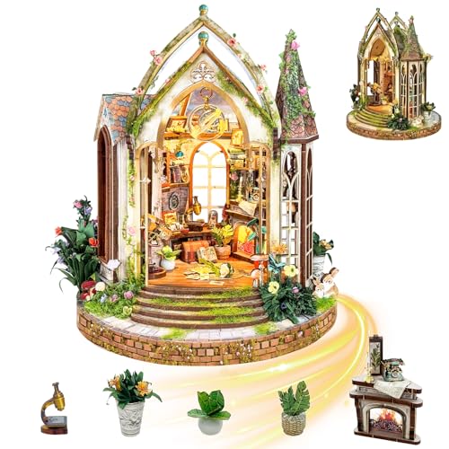 Mostop DIY Miniature Dollhouse Kit-Book Nook Kit,Holzpuppenhaus Bausatz Miniatur Haus Bausatz mit LED Licht,Kreative Zimmer Idee für Kinder/Erwachsene Haus DIY Bausätze Mostop DIY Miniature Dollhouse Kit-Book Nook Kit,Holzpuppenhaus Bausatz Miniatur Haus Bausatz mit LED Licht,Kreative Zimmer Idee für Kinder/Erwachsene Haus DIY Bausätze von Mostop