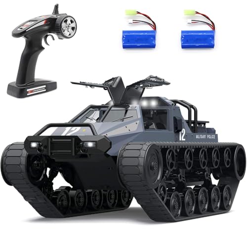 Mostop Fernbedienung Crawler High Speed Tank Offroad 4WD RC Auto 2,4 GHz Army Truck 1/12 Drift Tank für Kinder Erwachsene, Rot, SG-1203 von Mostop