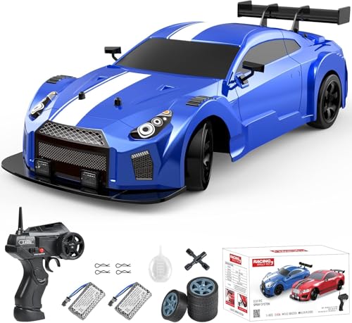 Mostop RC Drift Car 1/16 Scale Remote Control Car 2.4GHz 4WD High Speed 18+KM/H Fahrzeug mit LED Lichtern und Spray, Extra Drifting Tires Racing Vehicle Toys Birthday Gifts for Adults Boys, 2 Batterie Mostop RC Drift Car 1/16 Scale Remote Control Car 2.4GHz 4WD High Speed 18+KM/H Fahrzeug mit LED Lichtern und Spray, Extra Drifting Tires Racing Vehicle Toys Birthday Gifts for Adults Boys, 2 Batterie von Mostop