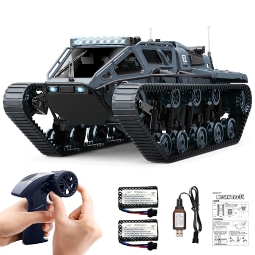 Mostop Remote Control Tank 1/16 Scale High Speed RC Tank Offroad Crawler für Kinder, 2.4Ghz Remote Control Crawler Drift Tank Army Truck mit 2 Batterien, 360°Rotating Drifting Truck Toy Gifts von Mostop