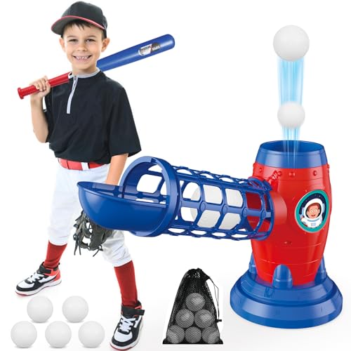 Mostop T Ball Set,Automatischer Baseball Launcher,Baseball Pitching Maschinen ,Baseball Spiel Sport & Outdoor Spielzeug,Baseball Trainingsgeräte für Kinder 3+ von Mostop