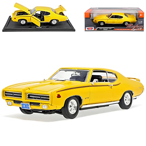 Motor Max Pontiac GTO Judge Coupe Gelb 1969 1/18 Motormax Modellauto Modell Auto von Motor Max