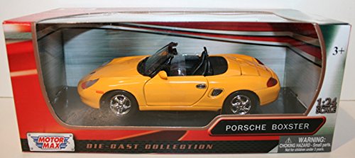 MotorMax 1/24 Scale Metal Model 73226 - Porsche Boxster - Yellow von Motormax