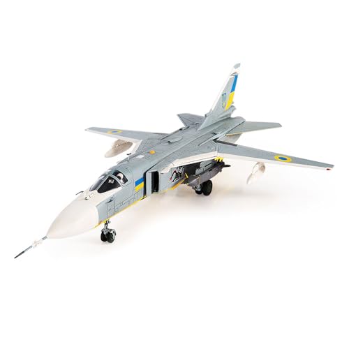 JC Wings | 1:72 Modell Diecast Militär Flugzeuge | SU-24M Fencer-D, Ukraine Air Forces, Ukraine War, 2023 | Modell JCW-72-SU24-001 von Motor city classics