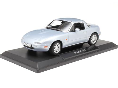 Norev- Mazda MX-5 1989 Silver 1:18 Miniatur, 188023 von Motor city classics