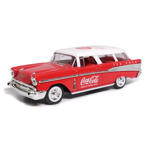 Motor city classics | Coca-Cola 1957 Chevy Nomad Zeichen des guten Geschmacks | 1:43 Maßstab Modell Druckguss Sammlerstück | 443027 von Motor city classics