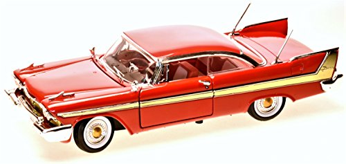 MotorMax MTM73115R Plymouth Fury 1958 RED 1:18 MODELLINO DIE CAST Model kompatibel mit von MotorMax