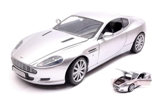 Scale Modell KOMPATIBEL MIT Aston Martin DB9 2005 Silver 1:18 MOTORMAX MTM73174S von MotorMax