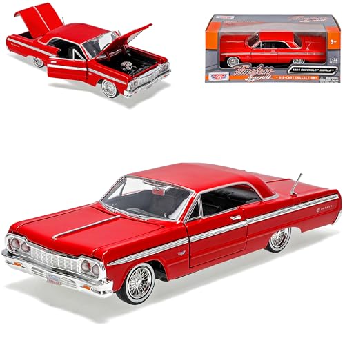 Chevrolet Impala SS Coupe Rot 1964 1/24 Motormax Modell Auto von Motormax