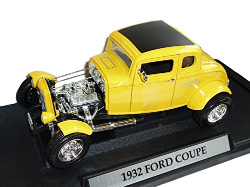 Ford Coupe 1932 Gelb Hot Rod Oldtimer 1/18 Motormax Modellauto Modell Auto von Motormax