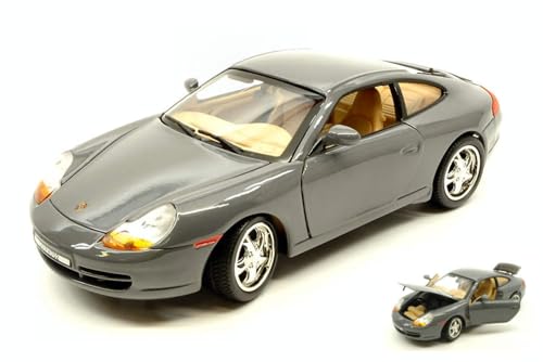 MOTORMAX MTM73101DG PORSCHE 911 (996) CARRERA 2000 ASH GREY 1:18 DIE CAST MODEL von Motormax