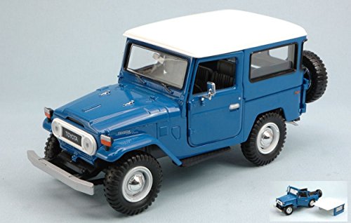 MOTORMAX MTM79323BL TOYOTA LAND CRUISER FJ40 1960 BLUE 1:24 MODELLINO DIE CAST von Motormax