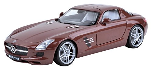 , Motormax, gotzmm79162ch Maßstab 1: 18 Schokolade "Mercedes-Benz SLS AMG" spritzgußmodell Auto von Motormax