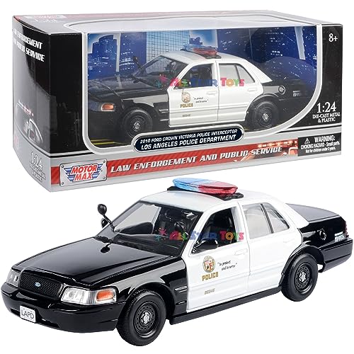 Motormax 2010 Ford Crown Victoria Police Interceptor LAPD Los Angeles Police Department 1/24 Diecast Modell 76946 von All Star Toys von Motormax