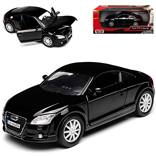 Motormax A-U-D-I TT 8J Coupe Schwarz 2. Generation 2006-2014 1/24 Modell Auto von Motormax