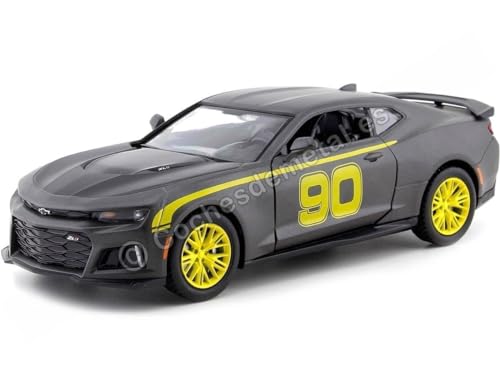 Motormax Chevrolet Camaro ZL1 2017#90 matt grau Modellauto 1:24 Motormax Chevrolet Camaro ZL1 2017#90 matt grau Modellauto 1:24 von Motormax