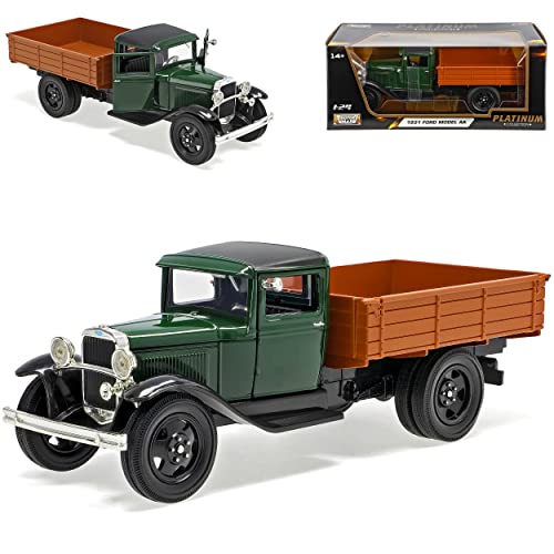 Motormax Ford Model AA LKW Transporter Pritsche Grün 1928-1931 1/24 Modell Auto mit individiuellem Wunschkennzeichen von Motormax