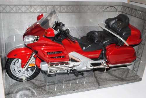 Motormax Hond. Goldwing Rot 1/6 Modell Motorrad von Motormax