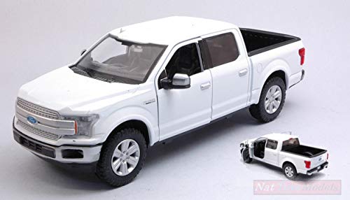 Motormax MTM79363W Ford F-150 Lariat Crew CAB 2019 White 1:27 MODELLINO DIE CAST kompatibel mit von Motormax