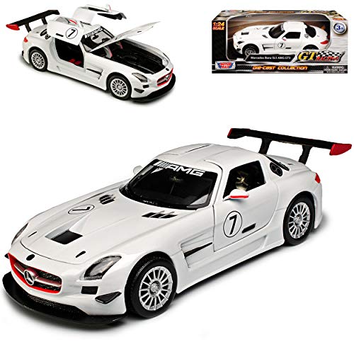 Motormax Mercedes-B SLS AMG Gt3 GT 3 Weiss 1/24 Modellauto Modell Auto von Motormax