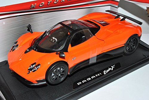 Motormax Pagani Zonda F Orange Schwarz 1/18 Modell Auto von Motormax