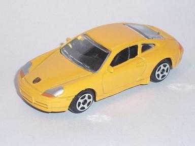 Motormax Porsche 911 996 Coupe Gelb Yellow 1/64 1/60 Modellauto Modell Auto von Motormax