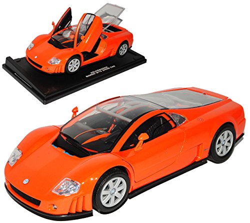 Motormax Volkwagen Nardo W12 Coupe Orange Show Car 1997-2002 1/18 Modell Auto von Motormax