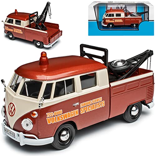 Motormax Volkwagen T1 Buli Abschlepper Braun 1950-1967 1/24 Modell Auto Motormax Volkwagen T1 Buli Abschlepper Braun 1950-1967 1/24 Modell Auto von Motormax