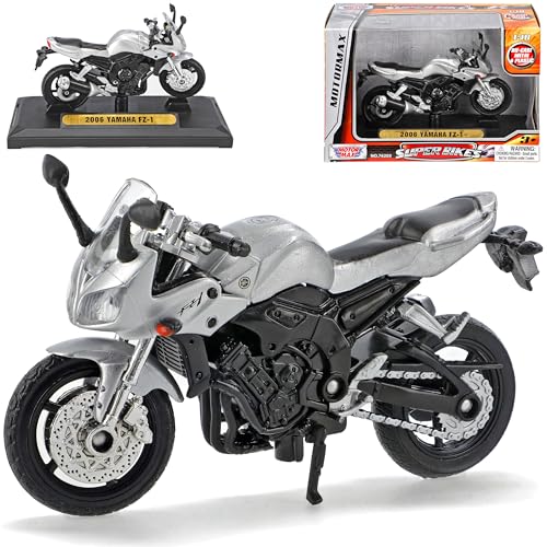 Motormax Yamah. FZ-1 Fazer Silber 2006 1/18 Modell Motorrad von Motormax