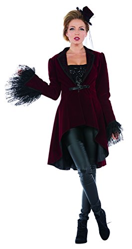 Burlesque Mantel Damen Kostüm Kleid Karneval von Mottoland