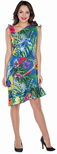 Damen Kostüm Hawaii Kleid Südsee Sommerkleid bunt Fasching Mottoparty (34) von Mottoland