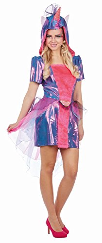 Kostüm Einhorn Gr. 36 Damen Kleid lila/pink Fasching Fantasy Karneval Saga von Mottoland