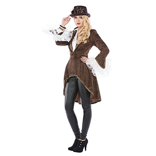 Mottoland Damen Kostüm Steampunk Western Mantel Karneval Fasching Gr.36 von Mottoland