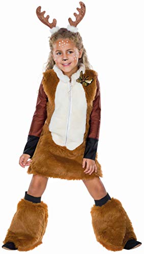 Mottoland Kinder Kostüm REH Rehkitz Rentier Feline Kleid braun Fasching Karneval (128) von Mottoland