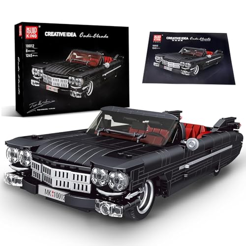 Mould King 10012 Technik Cabrio Auto Bausteine,1245 Teile Eldorado Car Modell Klemmbausteine Bausatz Kompatibel Mit Technologie Mier Auto Spielzeugauto von Mould King