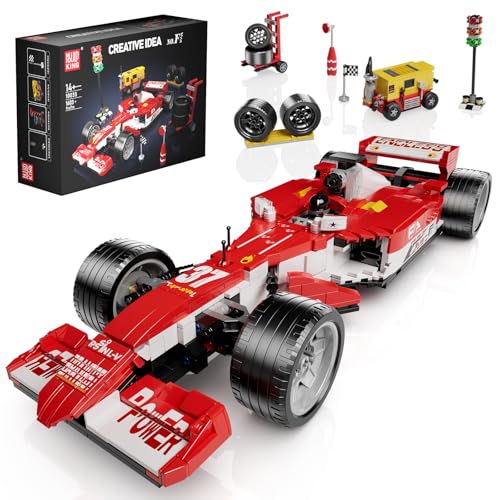 Mould King 10035 Formel 1 Rennwagen Klemmbausteine Sportwagen Bausteine Speed Champion Sammlerstück Spielzeugauto Für Fans Erwachsene(1603 Teile) von Mould King