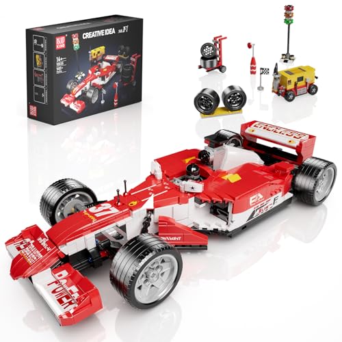 Mould King 10035 Formel 1 Rennwagen Klemmbausteine Sportwagen Bausteine Speed Champion Sammlerstück Spielzeugauto Für Fans Erwachsene(1603 Teile) von Mould King