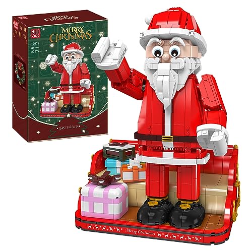 Mould King 10072 Kreativserie Spielzeug zu Weihnachtsmann Modellbausteine (2087 PCS) Puppen Modell Klemmbausteine Bausatz Spielzeug zu Weihnachten für Mädchen und Jungen von Mould King