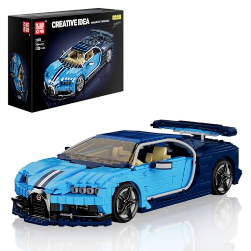 Mould King 10111 Supersportwagen Bausteine Set Technik Klemmbausteine Drift Auto Bausteine Rennwagen Spielzeug Sportwagen Modell Geschenk für Erwachsene und Jugendliche(1222 Teile) von Mould King